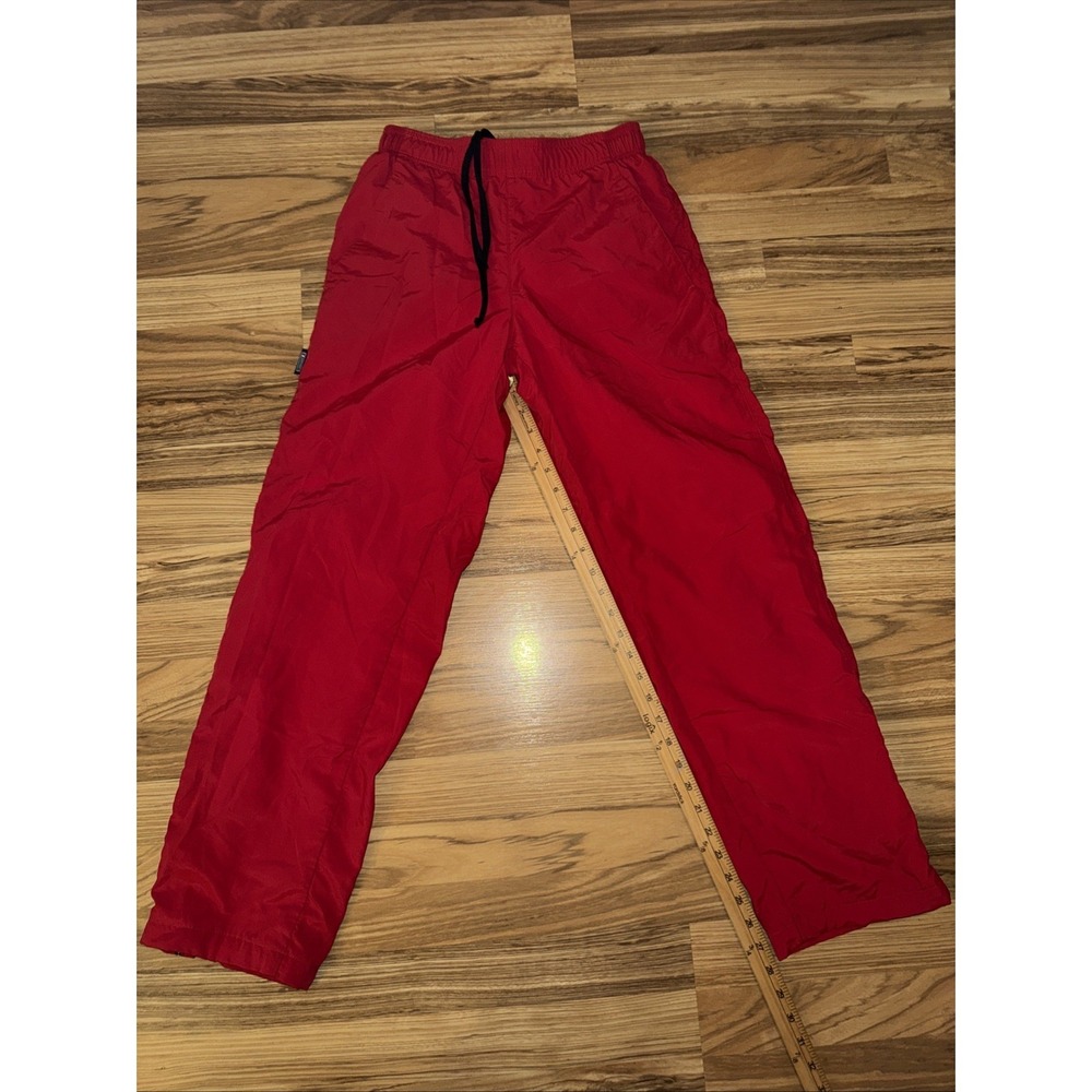 Boathouse vtg Mens Medium‎ Windbreaker Pants Red Nylon Elastic Waist Made In USA - Picture 3 of 9